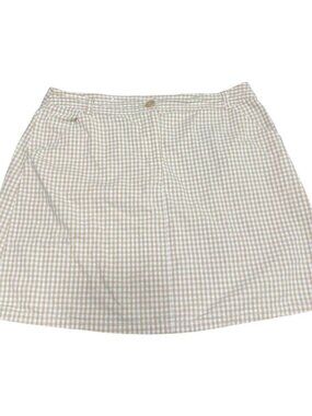 Gingham Mini Skirt‎ With Pockets Size 8